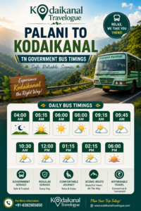palani to kodaikanal bus timings