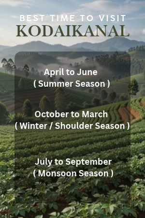 Best Time to Visit Kodaikanal