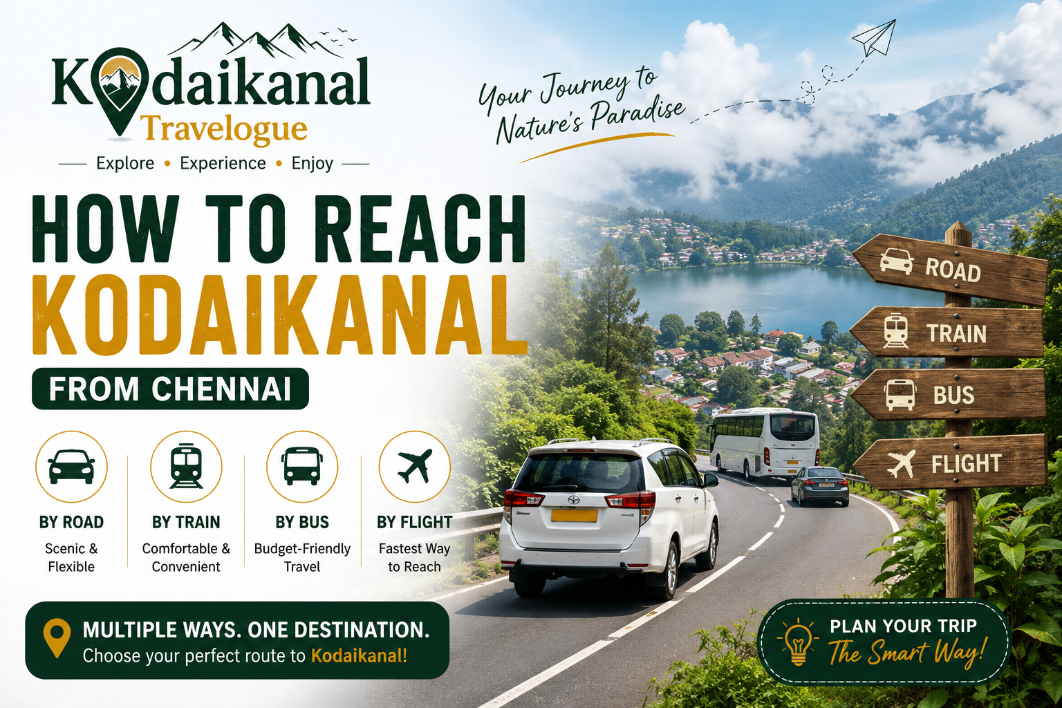 How to Reach Kodaikanal from Chennai