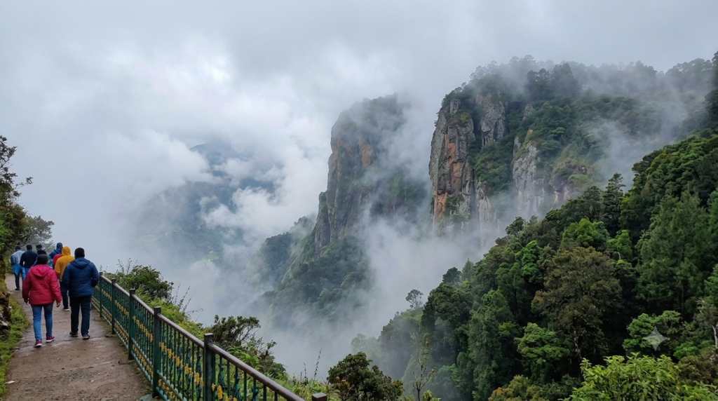 Pillar Rocks Kodaikanal granite formations viewed on a one-day trip from Madurai