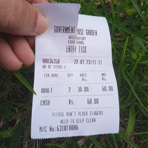 Rose garden entry ticket rose garden kodaikanal ticket price