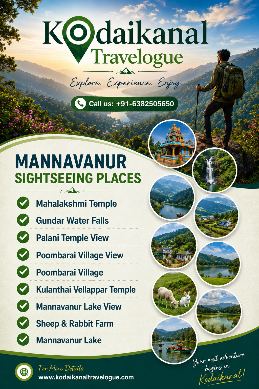 kodaikanal mannavanur sightseeing trip