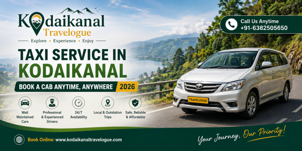 taxi service in Kodaikanal