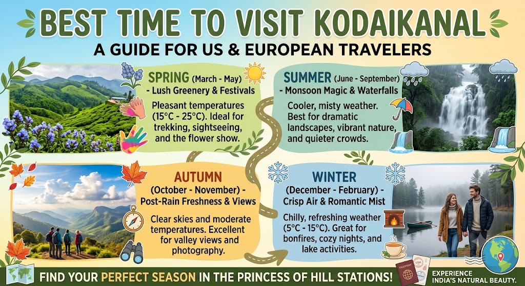 best time to visit kodaikanal for US & European travelers