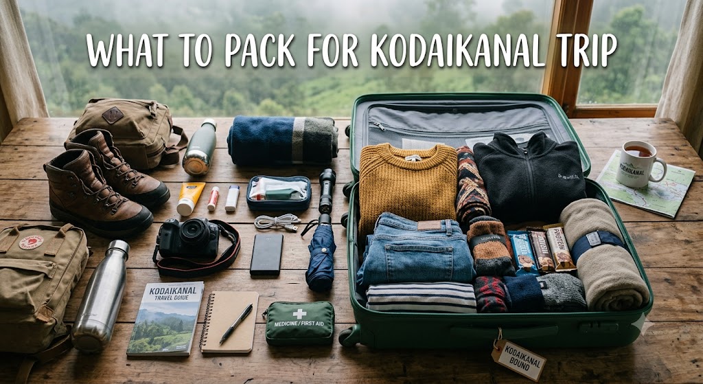 what to pack for a Kodaikanal trip