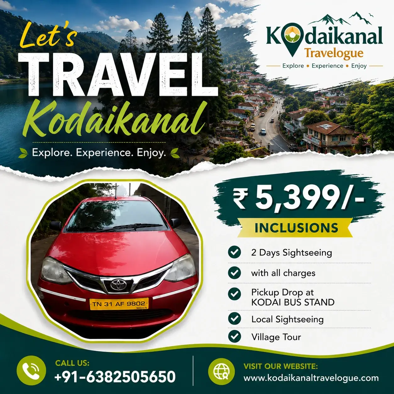 Kodaikanal Cab Service - Book Now